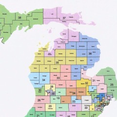 senate rep state of michigan map